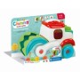 Clementoni - Jucarie educationala Soft Clemmy compactor de cuburi pentru dezvoltarea senzoriala si motorie a copiilor Clementoni